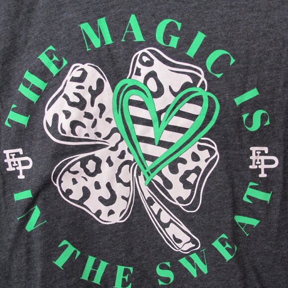 New - Flex It Pink The Magic Is In The Sweat T-Shirt - Picture 3 of 9